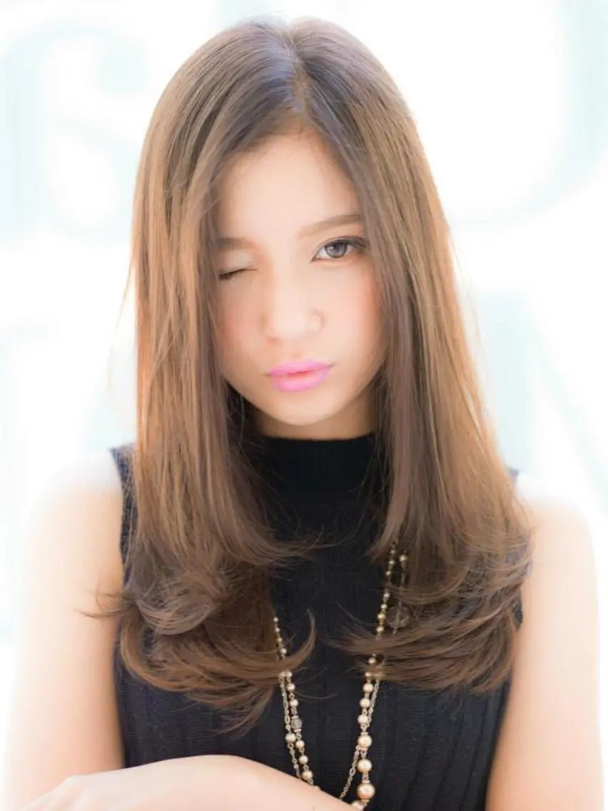 セミロング ロング カラー 内藤 達也のヘアスタイル