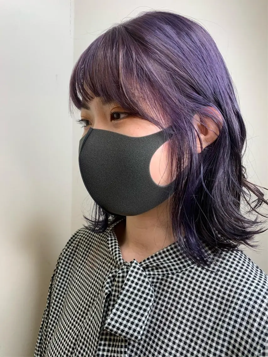カラー ブリーチ ダブルカラー ハイトーンカラー 桃果 momokaのヘアスタイル