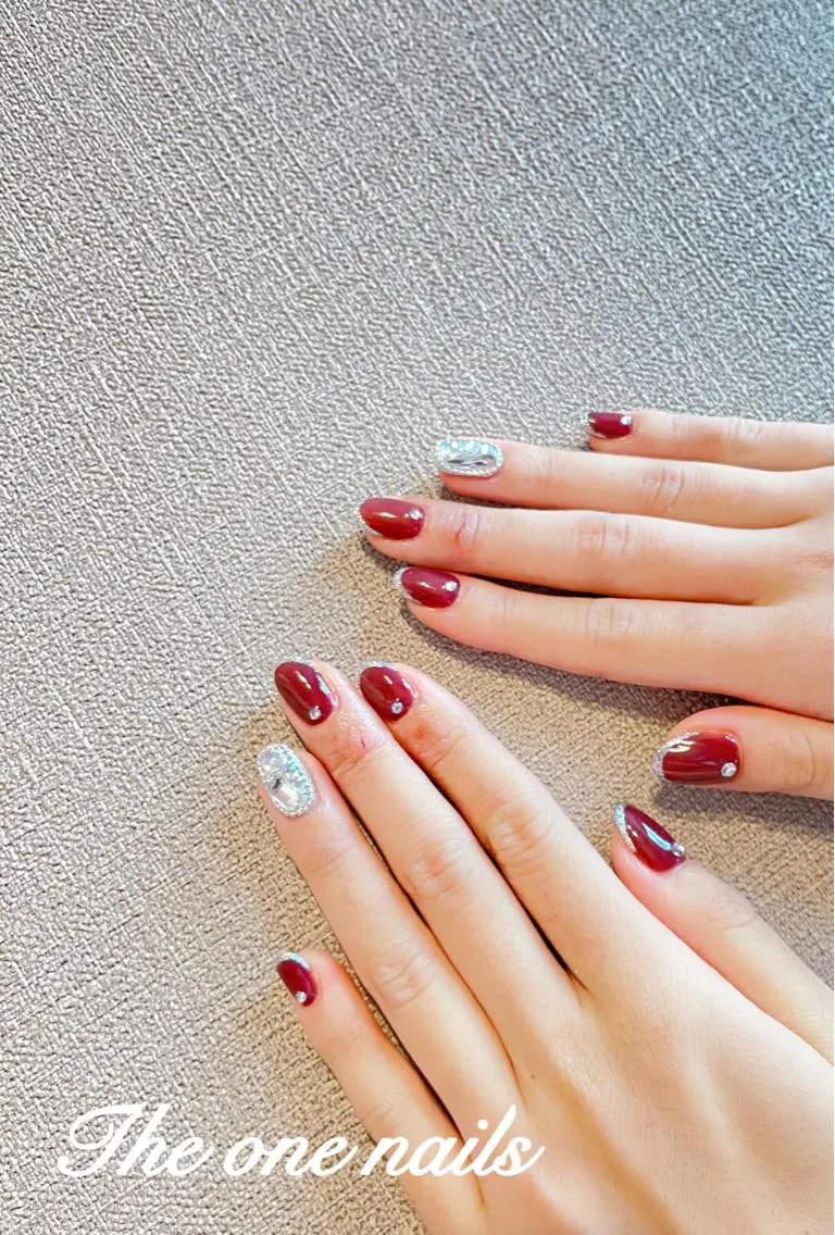 ネイル ジェルネイル ストーンネイル 🌵the.one nails🌵新小岩のネイルデザイン