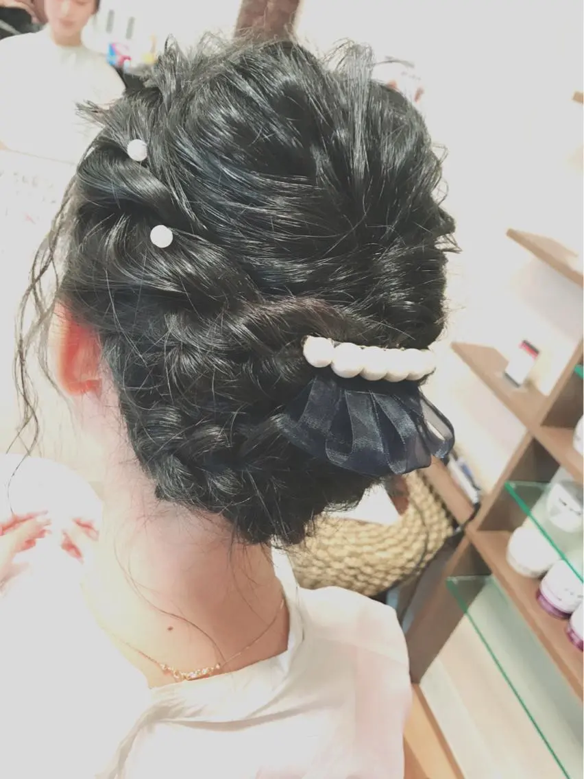 ロング ヘアアレンジ 谷川 穂のヘアスタイル