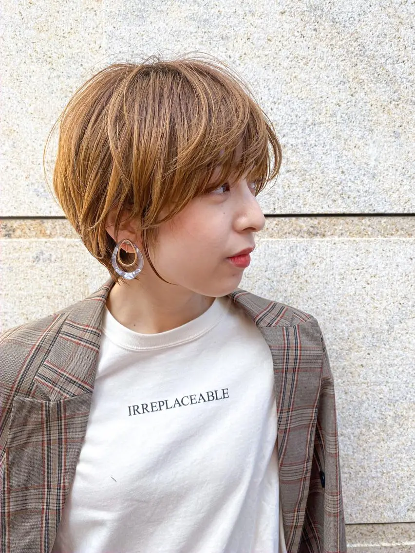 ショート 髪質改善レイヤー/ ボブたんの翔太のヘアスタイル