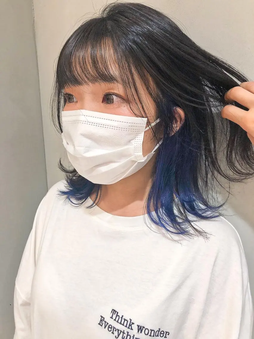 ミディアム カラー 圧倒的透明感カラー nana🦕のヘアスタイル