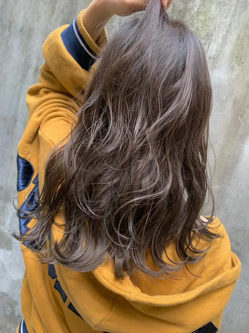 ロング カラー カット ヘアカラー トリートメント 髪質改善will hairdesignのヘアスタイル