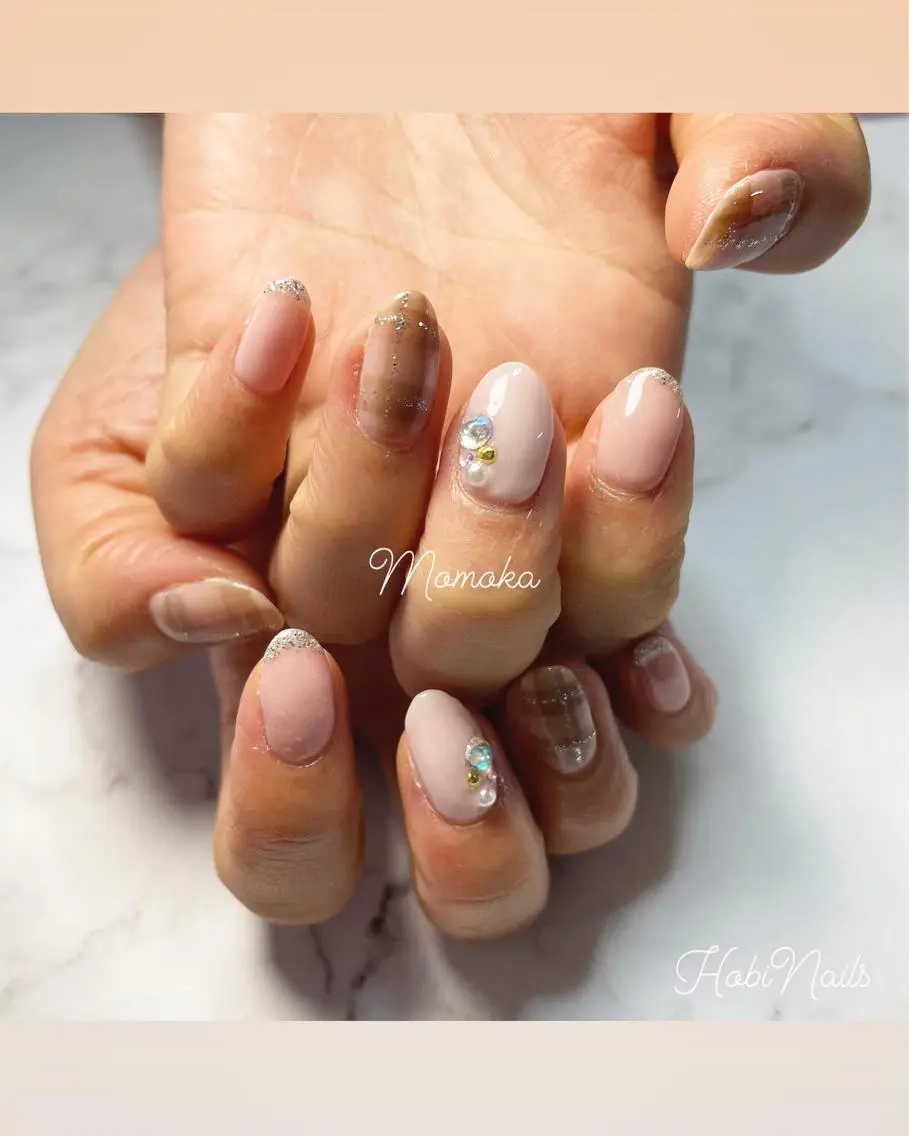 ネイル フレンチネイル Momo nailsalonのネイルデザイン