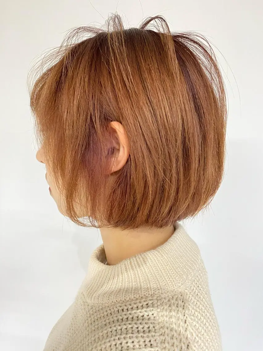 ミディアム カラー KOOKI スティードトーキョーのヘアスタイル