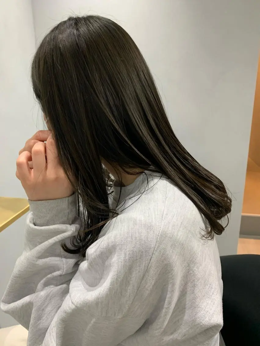 ロング カラー ヘアカラー ボブパーマコテ巻き風 パーマNo1深江秀平のヘアスタイル