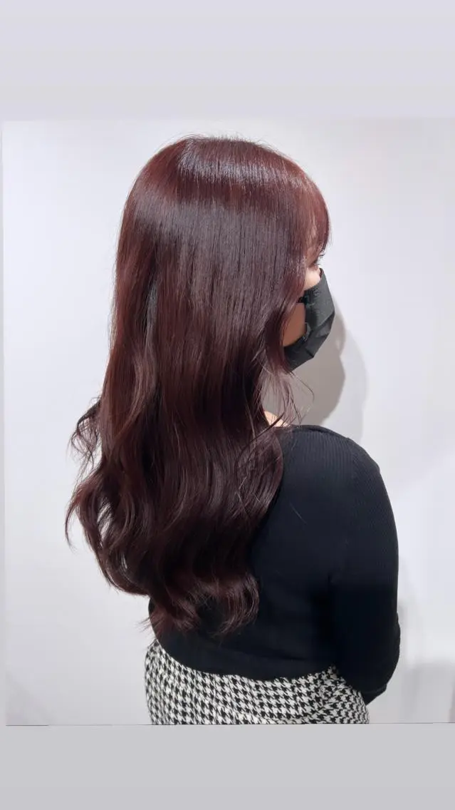 ロング ヘアカラー トリートメント 艶髪 mayuka💖のヘアスタイル