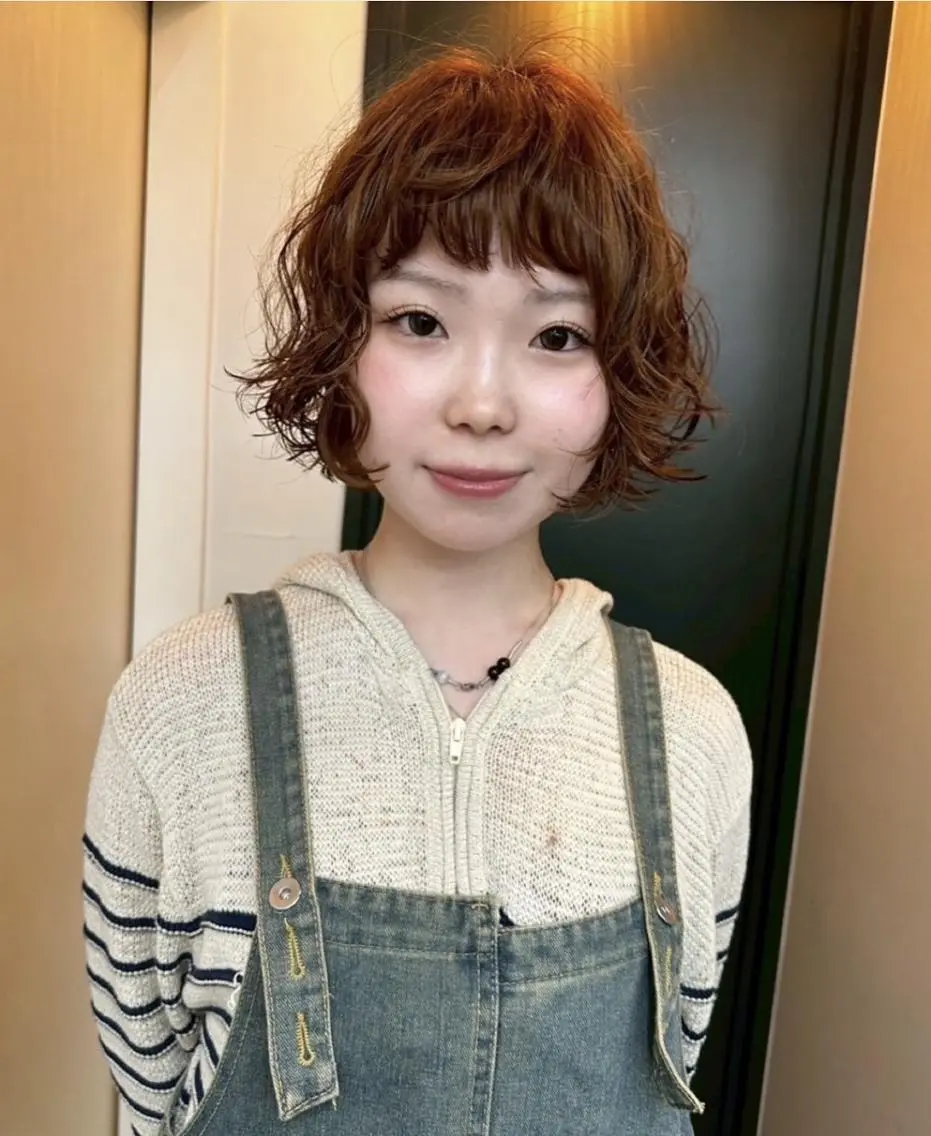 ショート カラー パーマ ニュアンスパーマ デジタルパーマ/ 表参道/さえのヘアスタイル