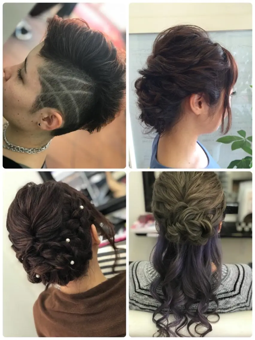 ミディアム ヘアアレンジ ヘアセット Style Tのヘアスタイル