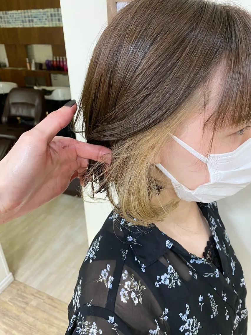 ショート カラー SALOWIN栄 高須大貴のヘアスタイル