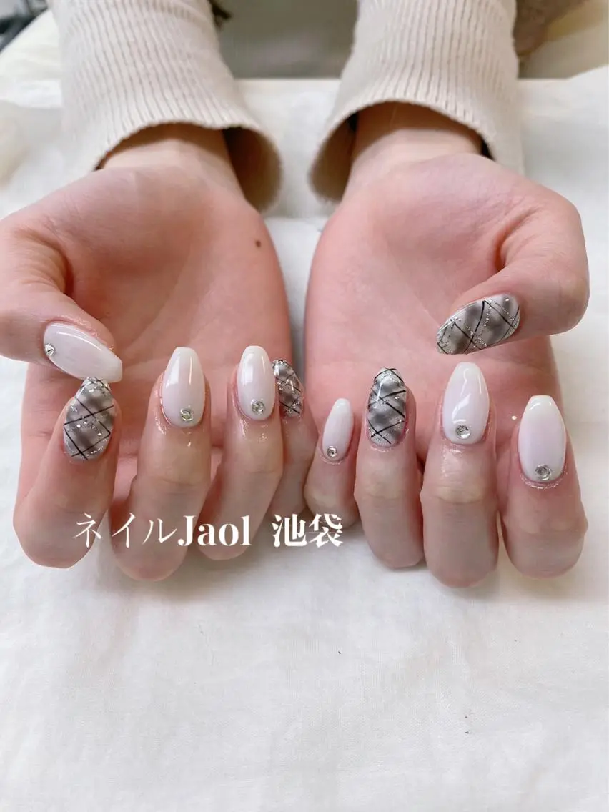 セミロング ネイルJaol 池袋のネイルデザイン