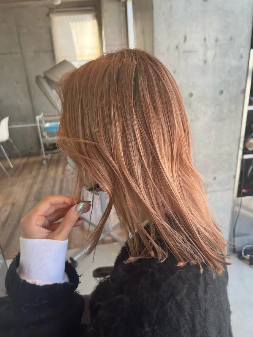 セミロング カラー 当日予約⭕️ 太田のヘアスタイル