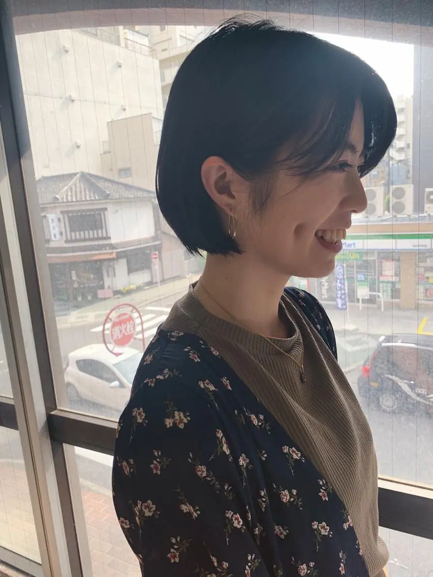 ショート 丹羽大喜 縮毛矯正/美髪矯正のヘアスタイル