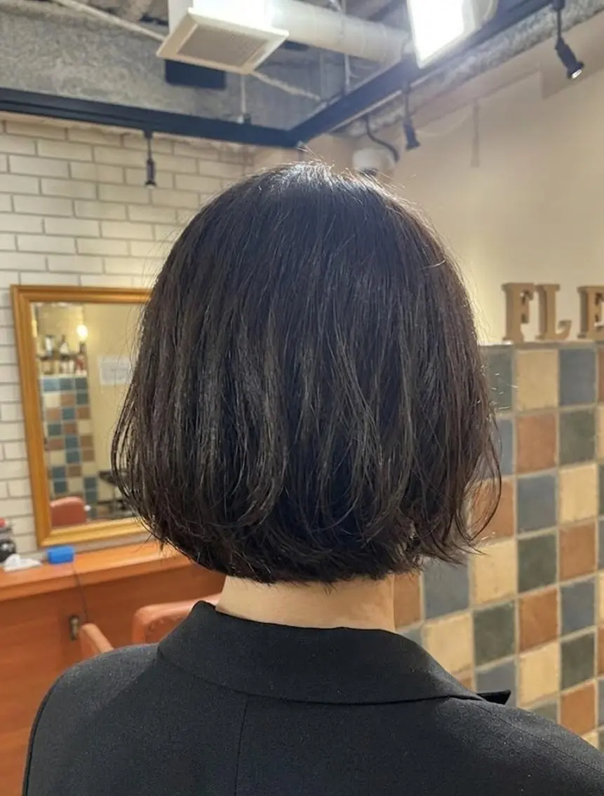 ショート ボブ カット トリートメント ヘッドスパ flencia 丸 和博|カットのヘアスタイル