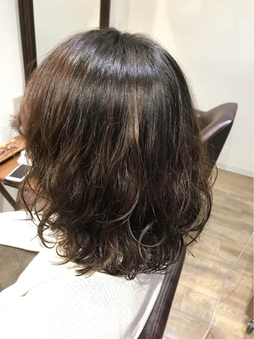 ミディアム パーマ ヘアアレンジ ショート×カラー 🦊堀米早紀【荻窪】のマツエク・マツパデザイン