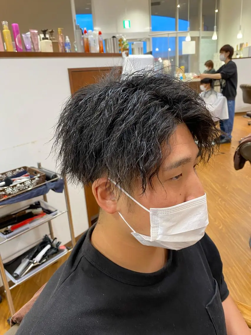 メンズ メンズパーマ 石川 信英のヘアスタイル