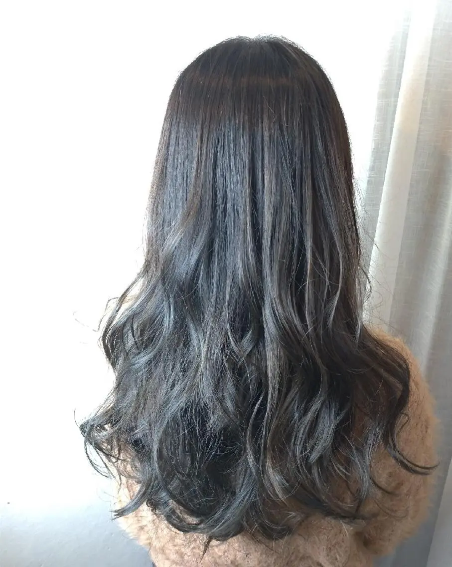 ロング カット ヘアカラー トリートメント cecilhair 博多 手島のヘアスタイル