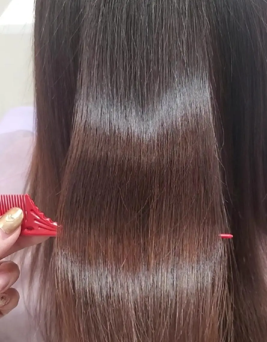 カラー アイブロウ ロング 髪質改善 トリートメント 髪質改善/白髪ぼかし SHIONのヘアスタイル