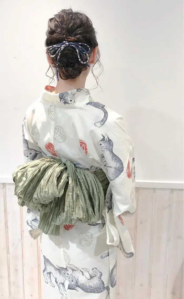 ヘアアレンジ 浴衣 un 溝の口 伊豆本のマツエク・マツパデザイン