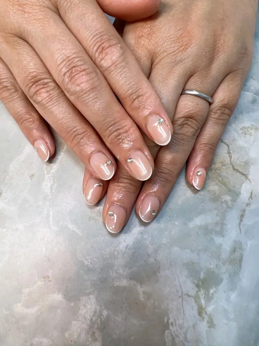 ネイル チークネイル フレンチネイル coco nailのネイルデザイン