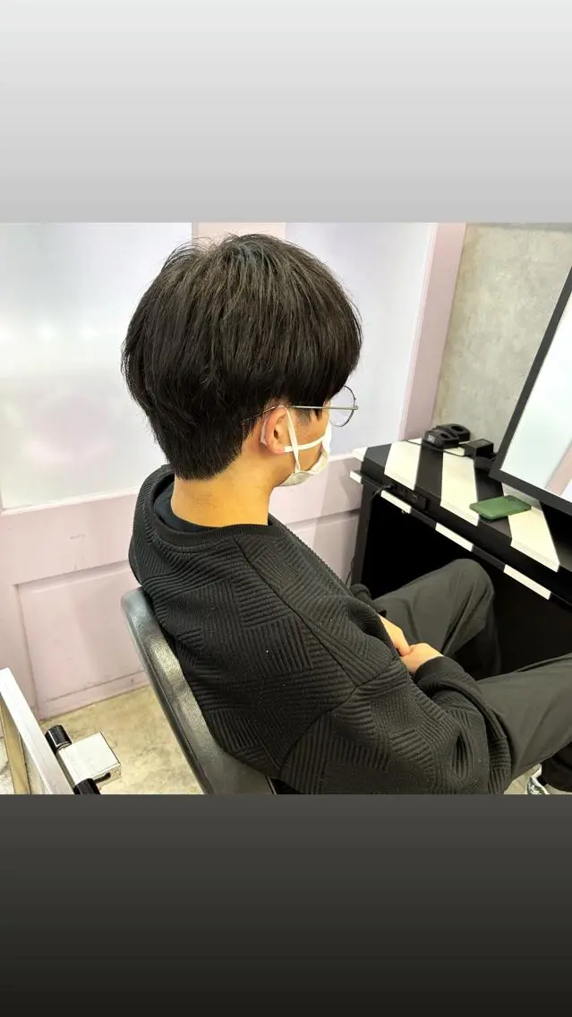 メンズ 縮毛矯正・髪質改善 特化 出納 直起のヘアスタイル