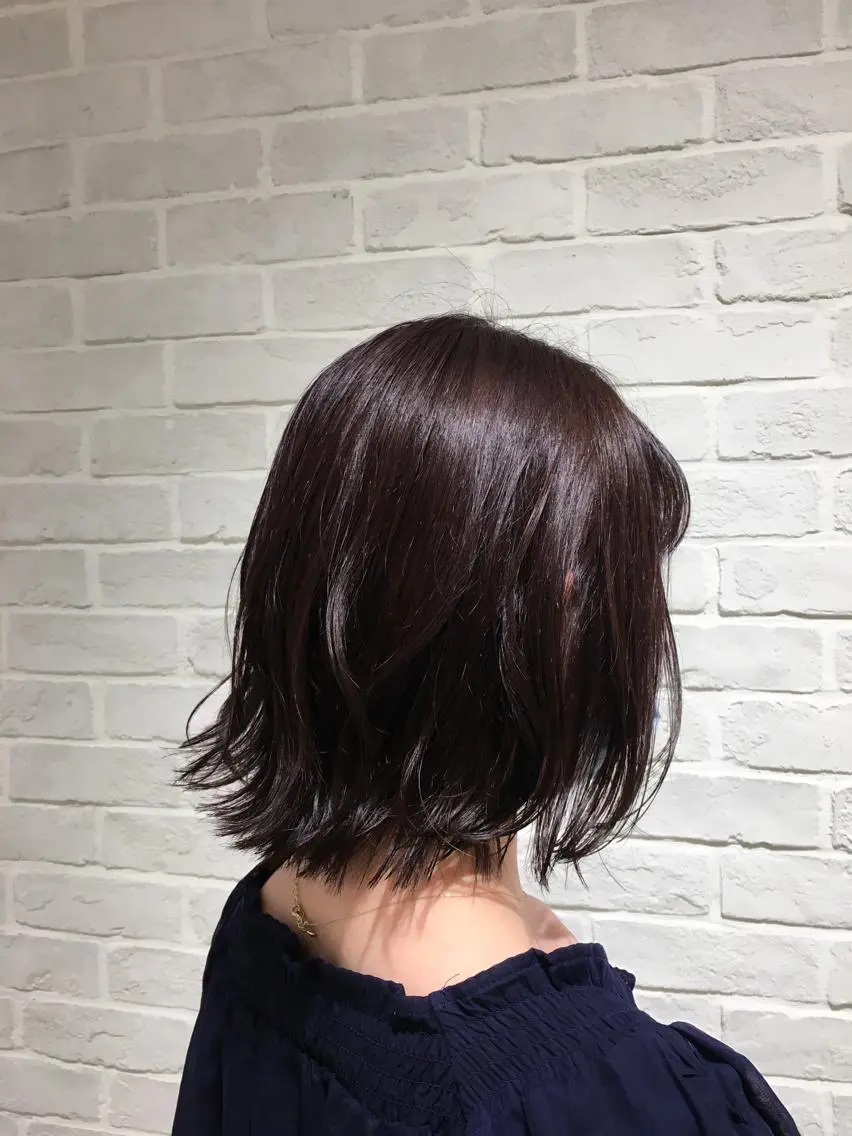 ミディアム カラー ブリーチ 透明感カラー ブリーチなしカラー バイオレットカラー TELA HAIR 幕張本郷店 澤田のヘアスタイル