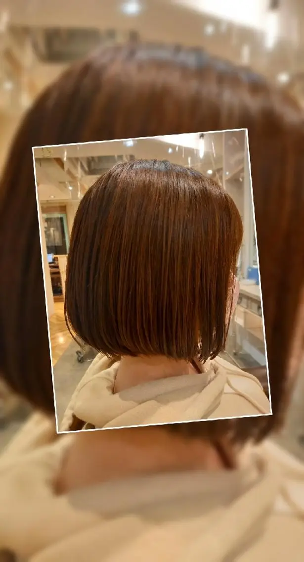 ショート ボブ 福田 玲奈のヘアスタイル