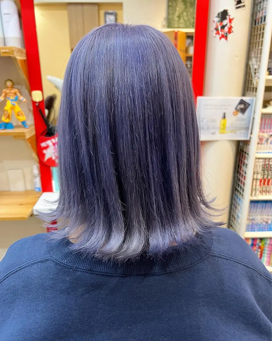 ミディアム カラー ラベンダーカラー ラベンダーグレー ヘアカラー まさき✂︎ /ブリーチカラーのヘアスタイル