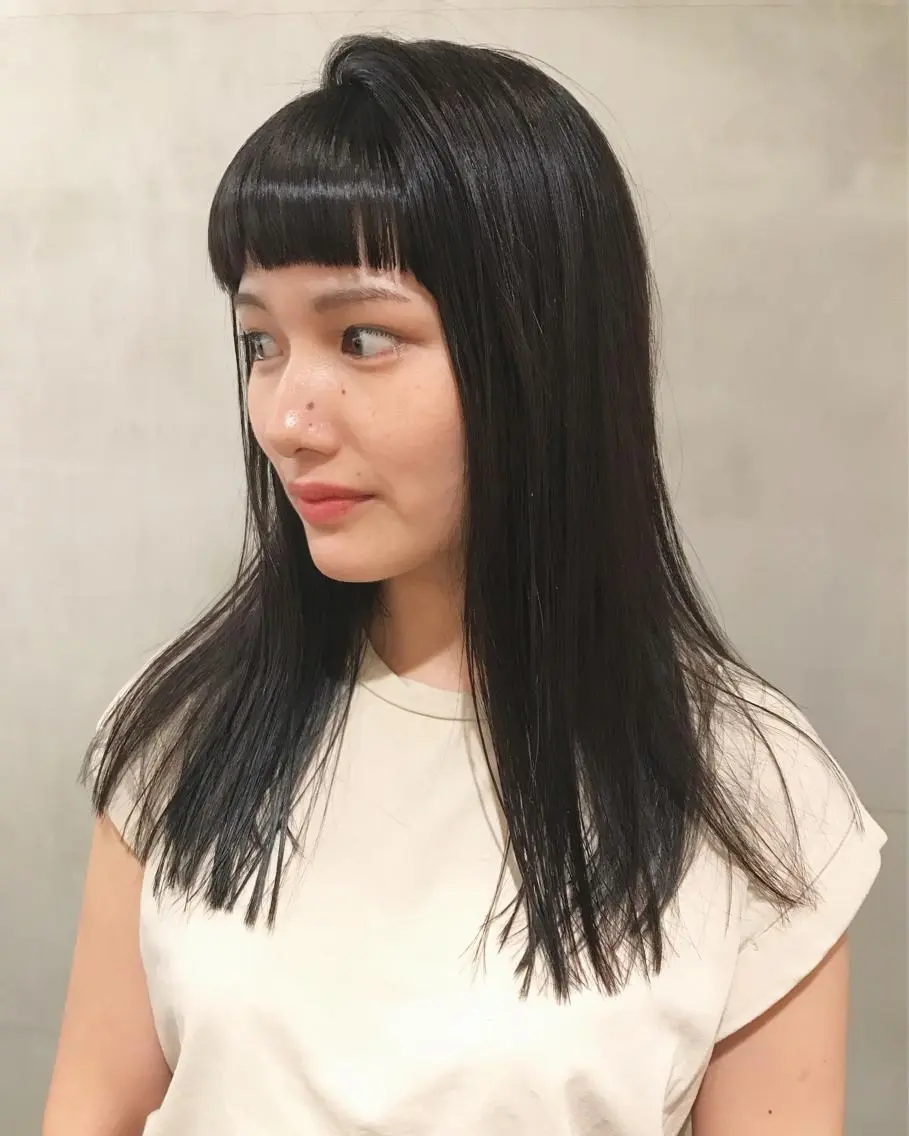 セミロング カラー オン眉 カット ヘアカラー トリートメント 優作 〜圧倒的信頼〜のヘアスタイル