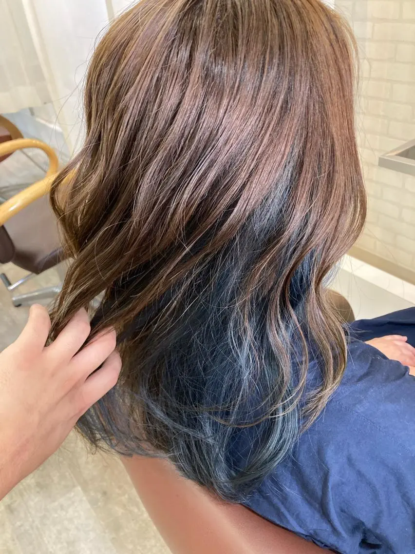 ロング カット ヘアカラー トリートメント 北田 瑠人のヘアスタイル