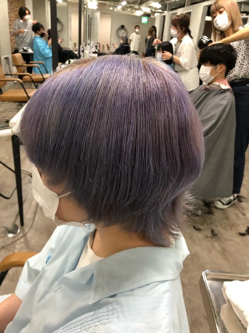 ミディアム カット ヘアカラー 縮毛矯正 トリートメント ヘッドスパ ヘアセット ️韓国ヘア/レイヤー カット❤️Yūkaのヘアスタイル