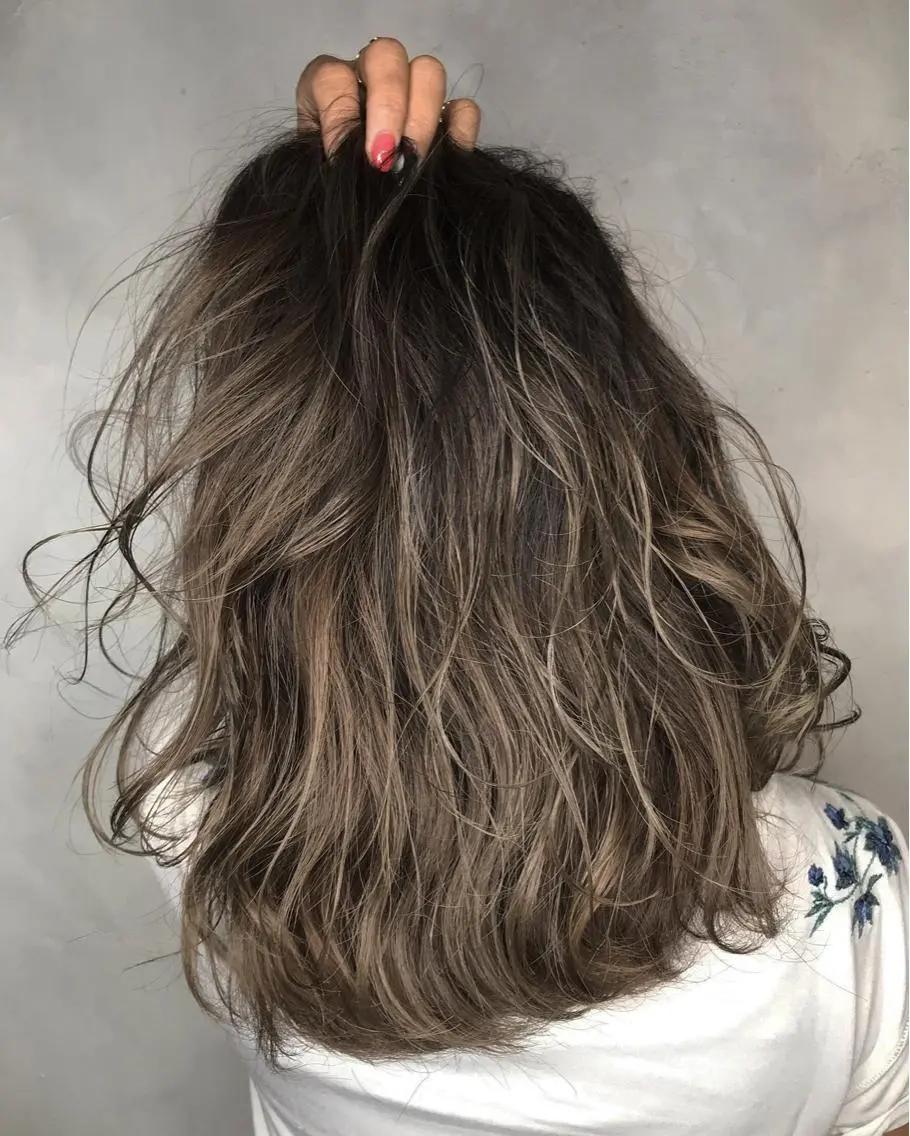 ミディアム カラー 沖縄東京2拠点美容師 mamicoのヘアスタイル