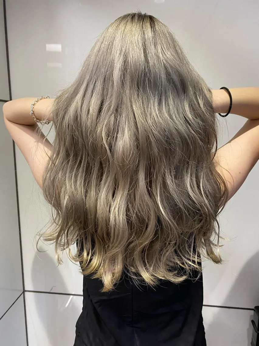 ロング カラー ヘアカラー トリートメント ヘアセット 🧡色落ちまで2度 楽しめる🧡ヨシキのヘアスタイル