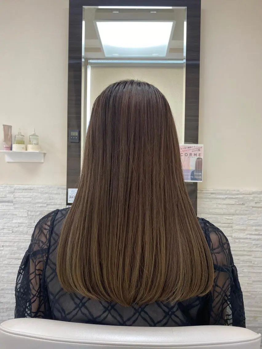 ロング レイヤーカット シャギー カット トリートメント 目黒 碧人のヘアスタイル