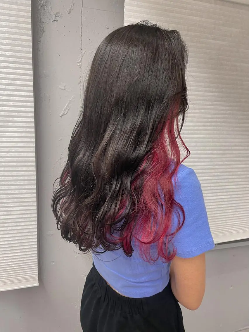 ロング カラー ヘアアレンジ cherir髪質改善 パーソナルカラー診断のヘアスタイル