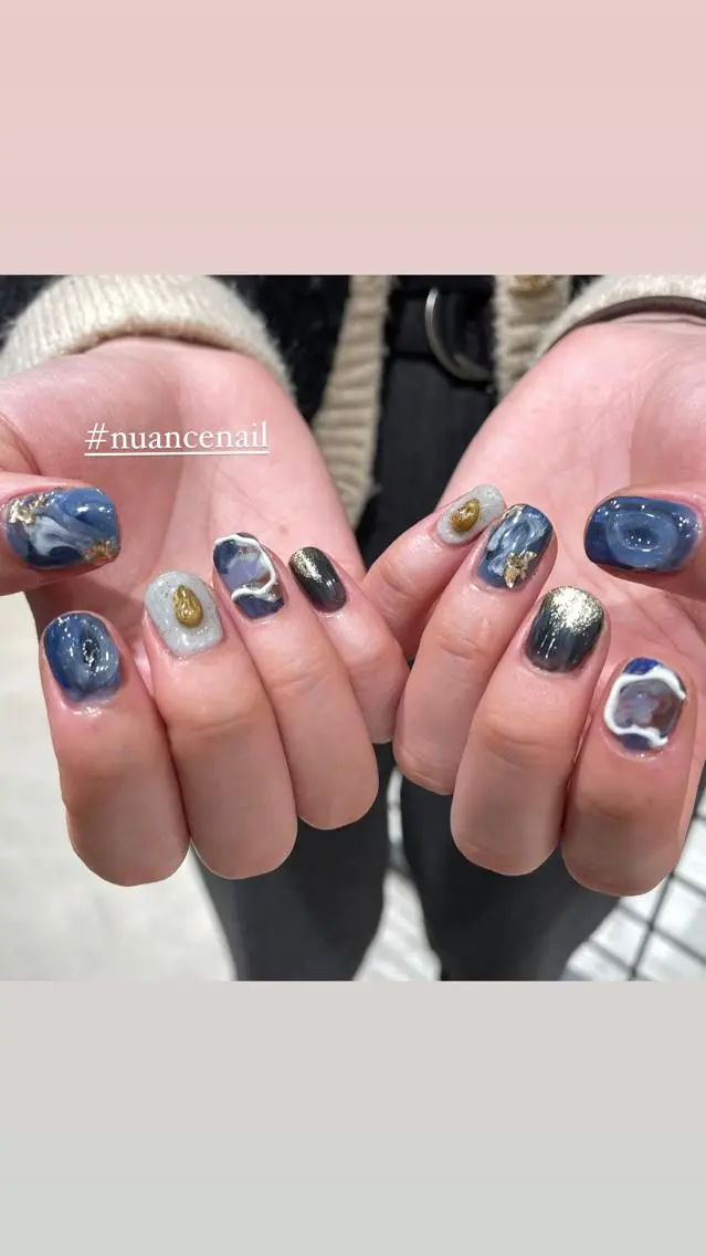 ネイル ニュアンスネイル ハンドネイル 淡色ネイル 🎀moeのネイルデザイン