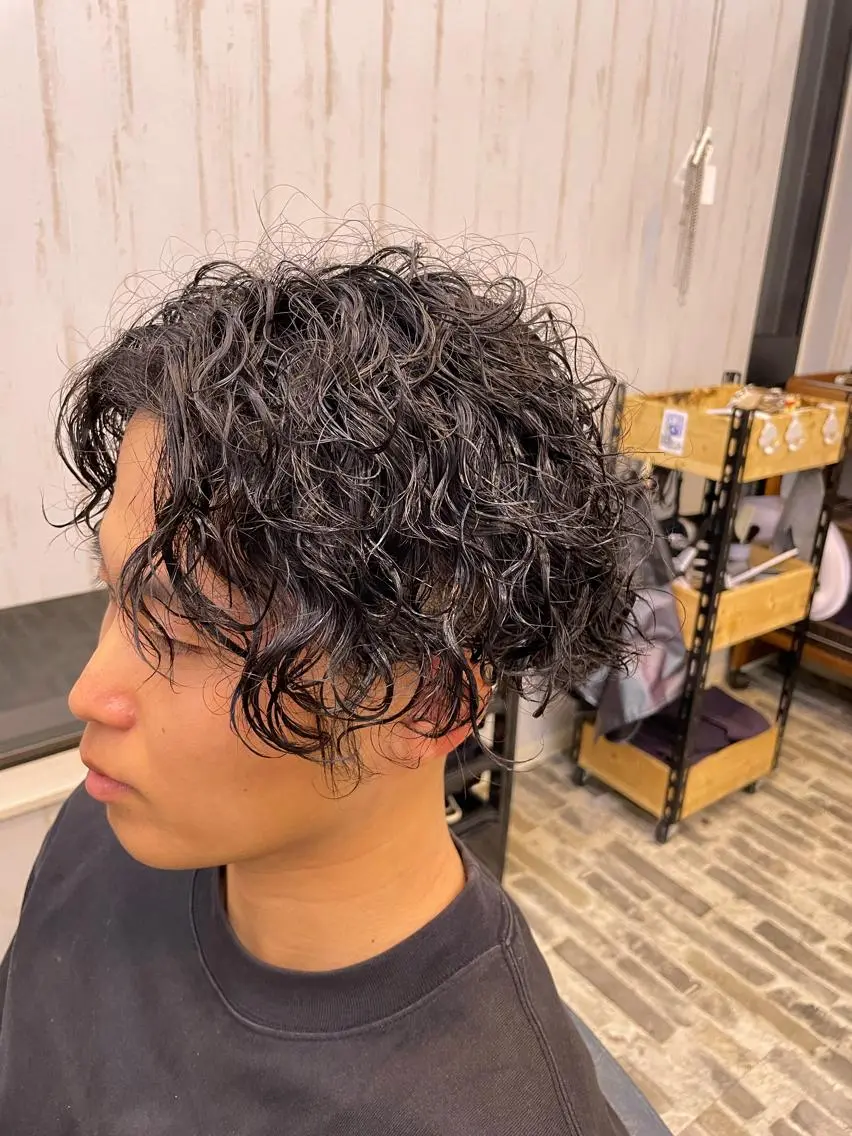 パーマ メンズ メンズパーマ スパイラルパーマ 姫路アンメリーアン ダンのヘアスタイル