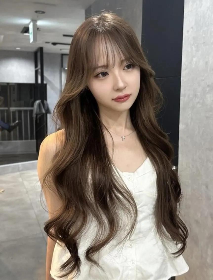 ロング カラー 川口 真也のヘアスタイル