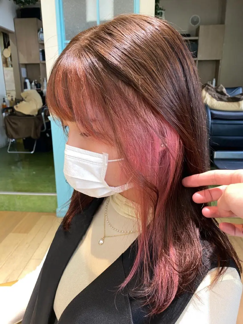 セミロング ヘアカラー 美髪改善・レイヤー tadasuke⭐️のヘアスタイル