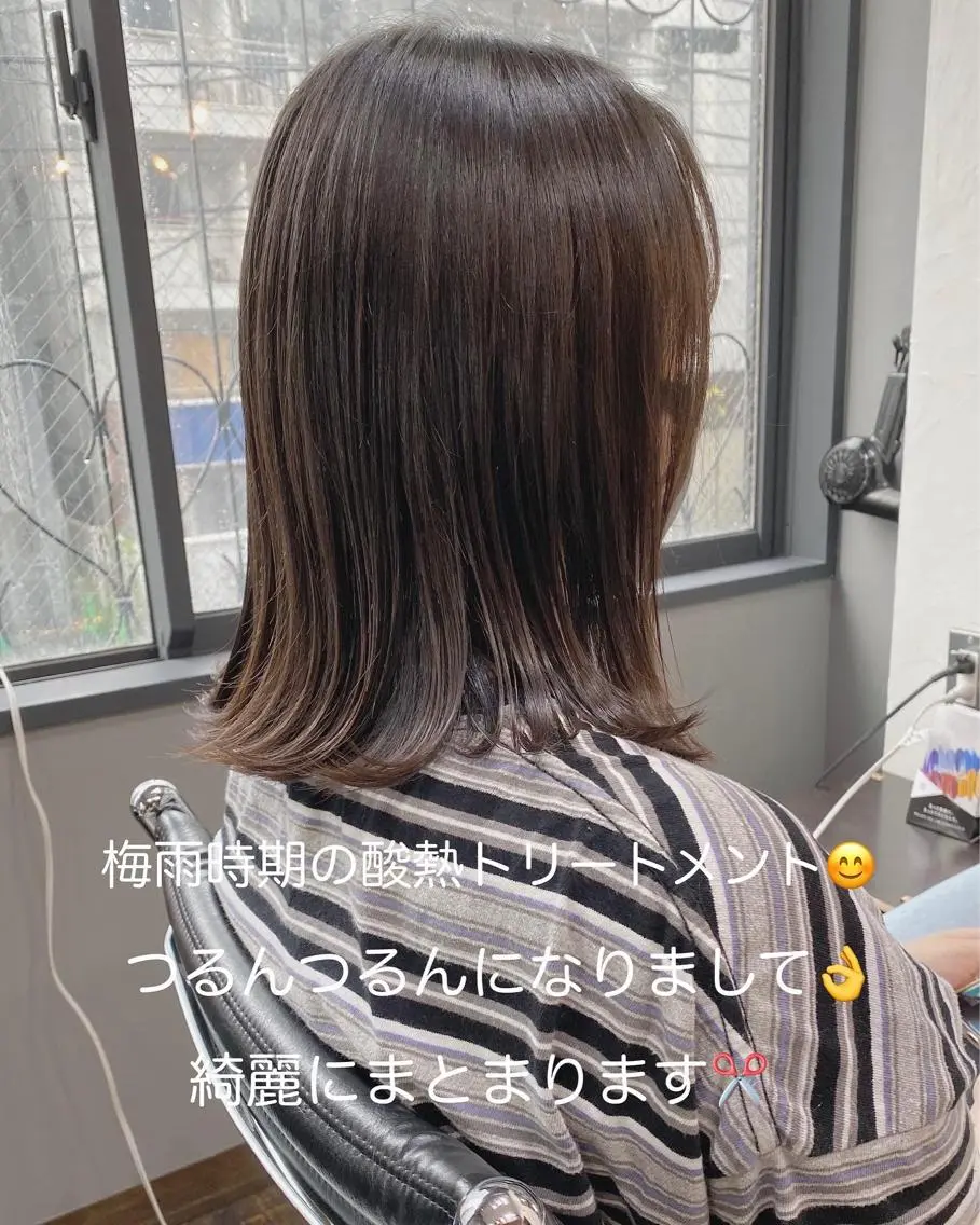 ミディアム カラー ヘアアレンジ トリートメント 酸熱トリートメント 店長✂️KOTA✂️ oggiottoのヘアスタイル