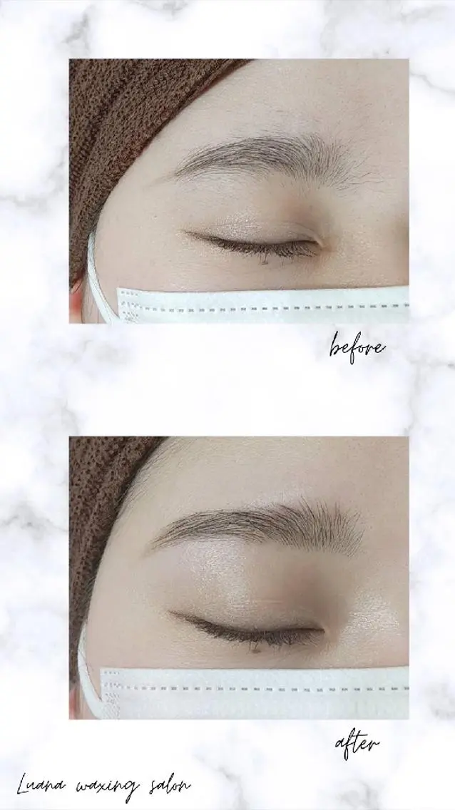 アイブロウ 眉毛ワックス脱毛 Luana wax 🐚根本のエステ・リラクイメージ