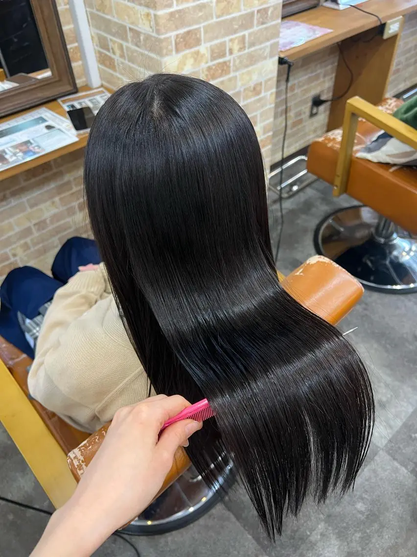 ロング カラー カット 縮毛矯正 トリートメント 上質髪🪐 AIRI🪷‧₊˚のヘアスタイル