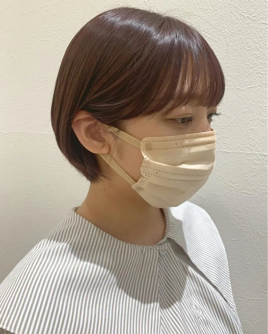 ショート カラー ショートボブ ボブ ショートヘア hubhair レイヤー/透明感のヘアスタイル