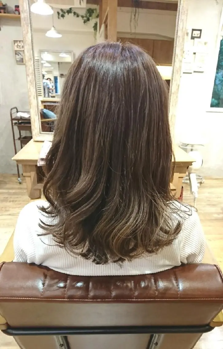 セミロング カラー グラデーションカラー ハイライトカラー ハイライト *Cielo* 佐藤 幸世のヘアスタイル
