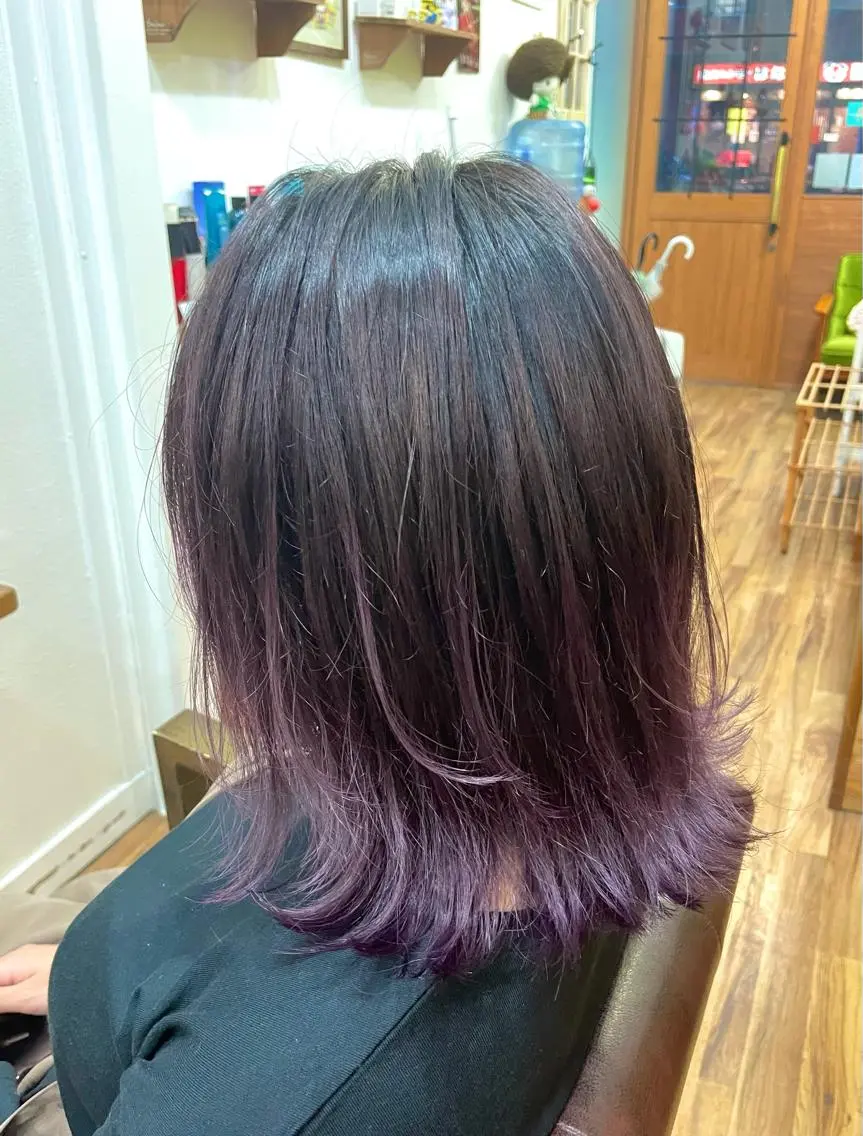 ミディアム パープルカラー 🔥メンズ特化美容師 NAOTO🔥のヘアスタイル