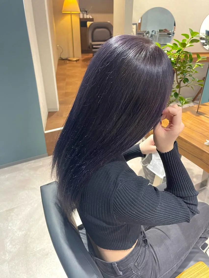 ロング カラー ヘアカラー トリートメント 店長　MANAMI ／ブリーチ／骨格ボブのヘアスタイル
