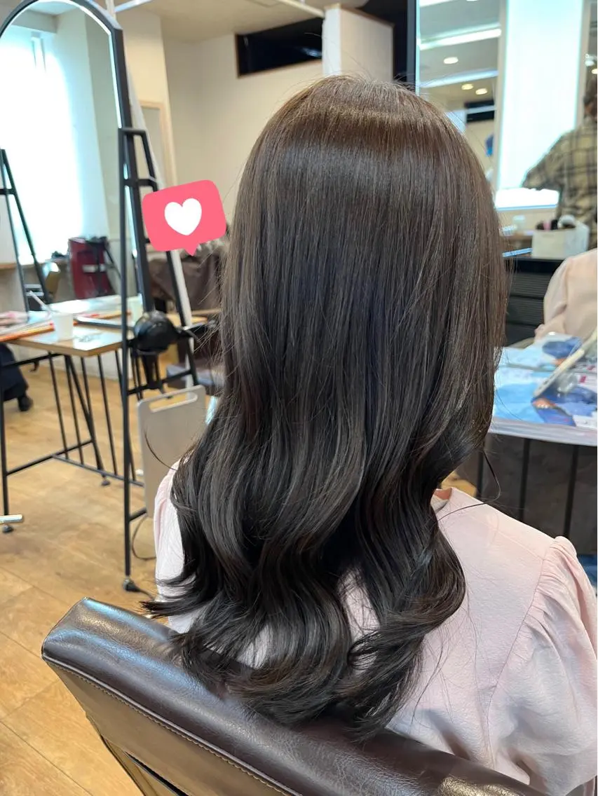 セミロング カラー グレージュ カット ヘアカラー NUMBER 天王寺 🌼yuriのヘアスタイル