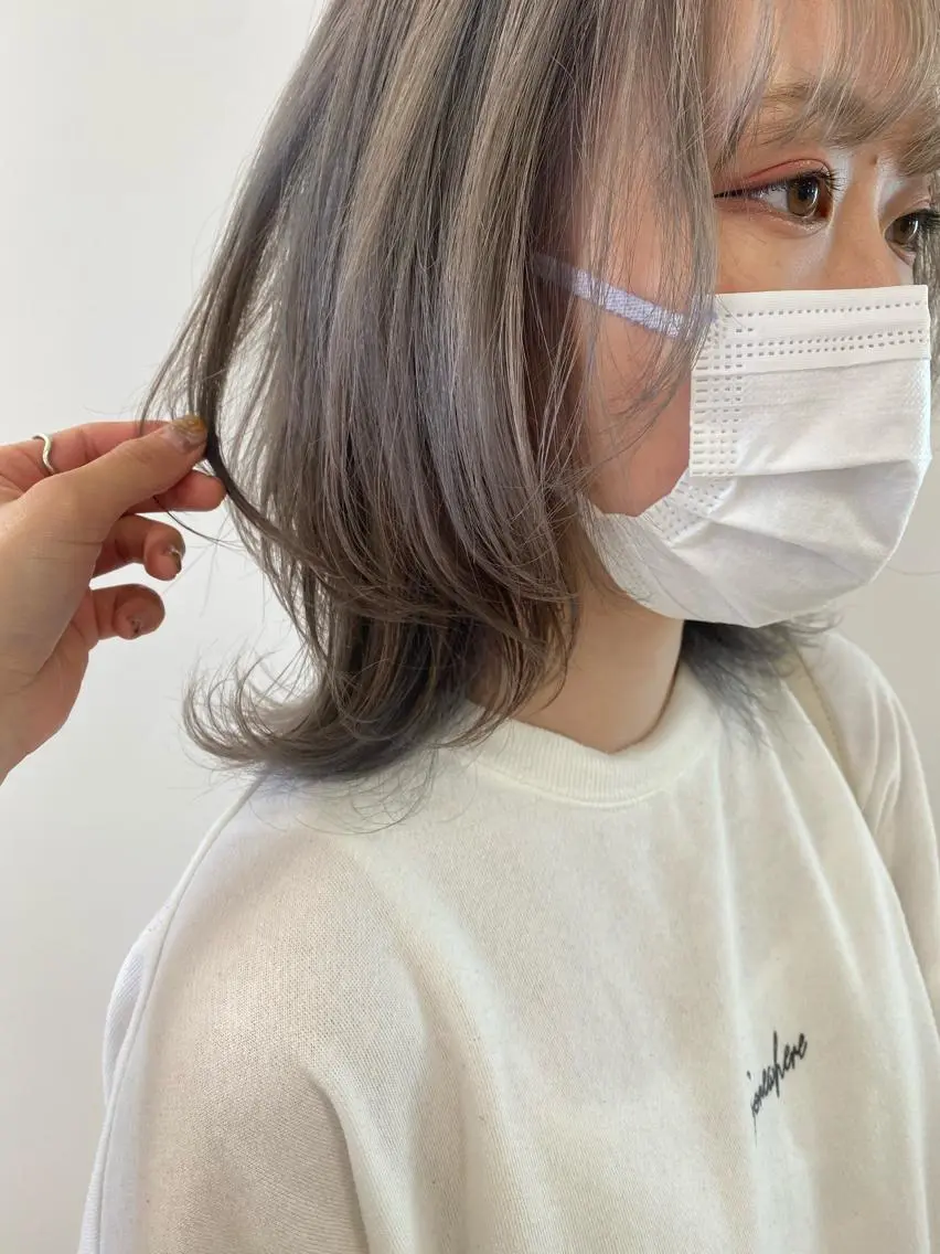 ミディアム カラー ヘアカラー レイヤー/ウルフ🤍 mayo.のその他イメージ