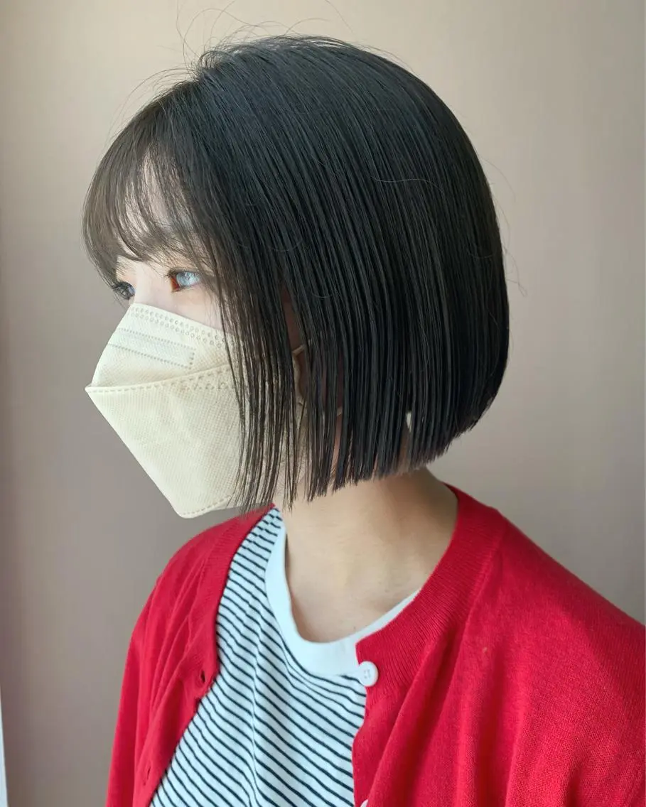 ショート カラー ボブ カット トリートメント hubhair レイヤー/透明感のヘアスタイル