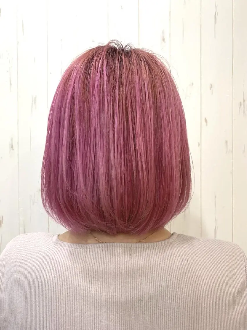 ショート カラー ヘアカラー&縮毛矯正 STAR☆RIVERのヘアスタイル